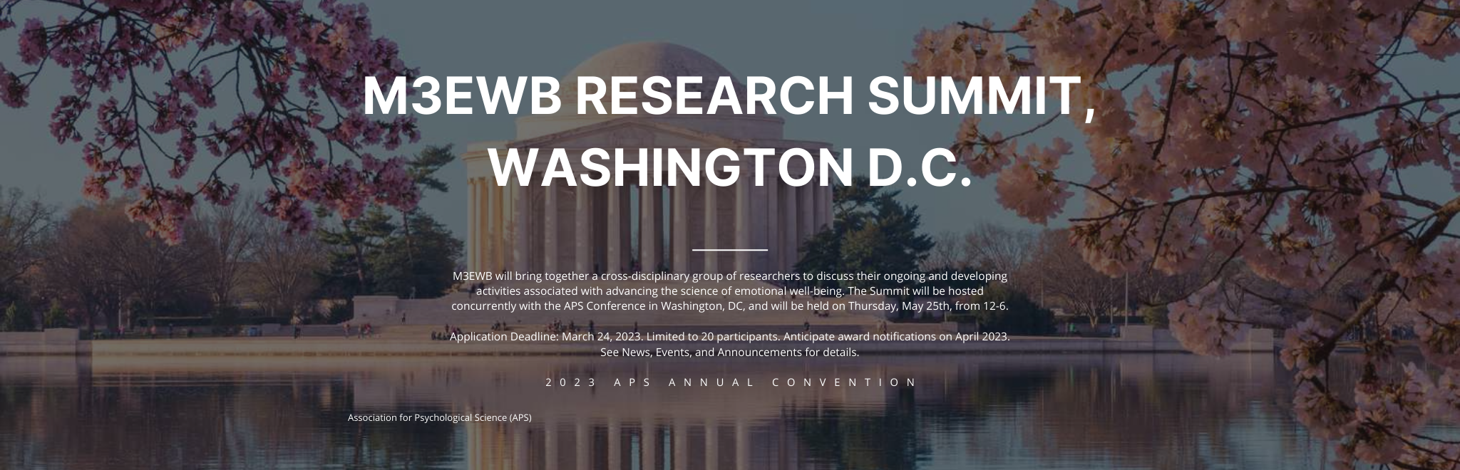M3EWB Research Summit, Washington D.C.